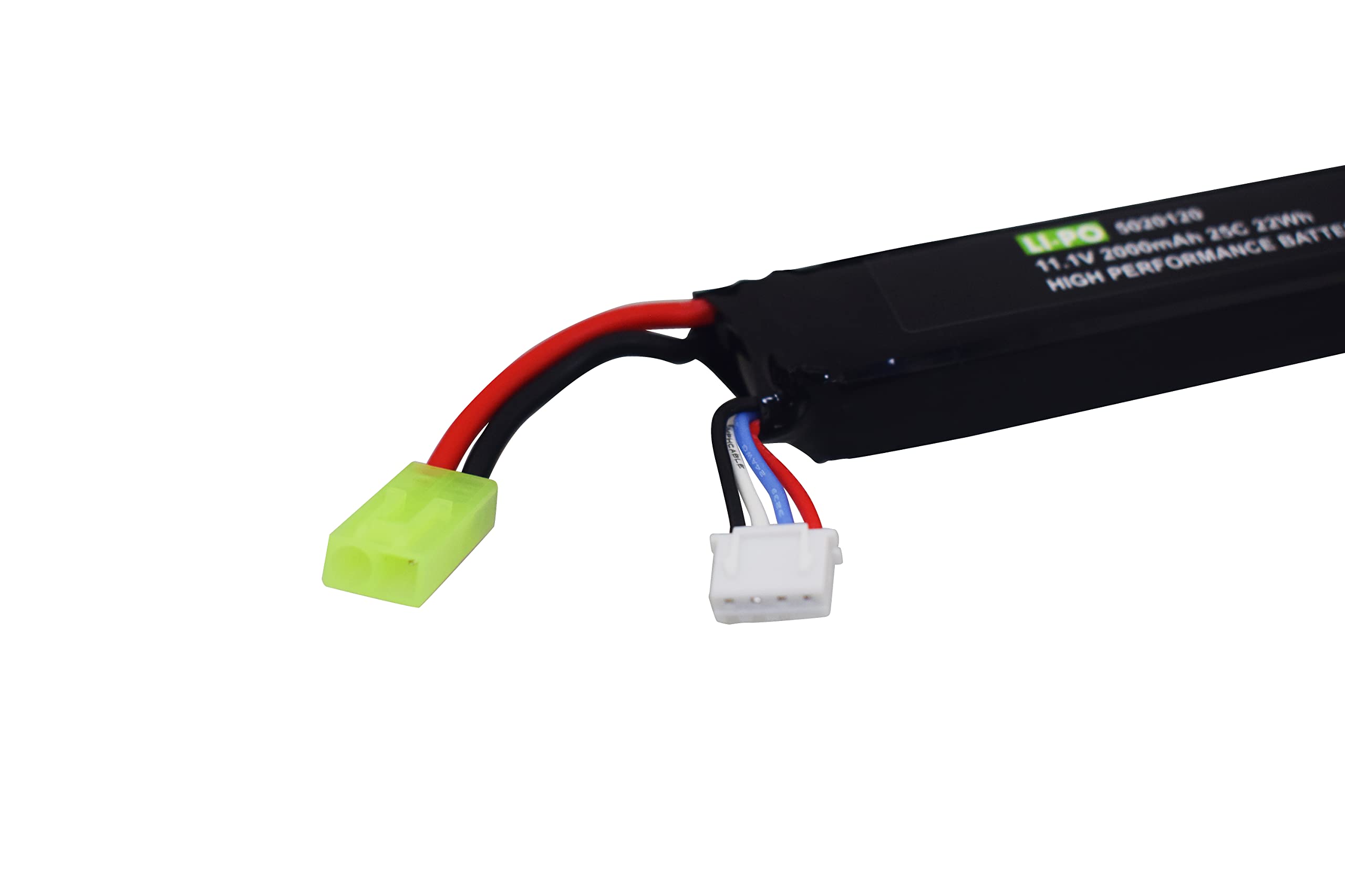 2PCS 3S 11.1V 2000mAh 25C Battery & Mini Odamiya Connecteur pour M4 Crane Stock M110 SR25 AK47 MP5K MP5 Scar M249 M240B M60 G36 M14 RPK PKM L85 AUG G3 Mise à Niveau AEG Jouet Pistolet Airsoft