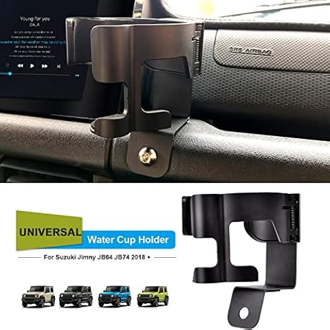 YULLING Phone Holder Stand Organizer Multifunction GPS Cellphone Mount Bracket Water Cup Holder For Suzuki Jimny 2019 2020 Car Interior Accessories Cover