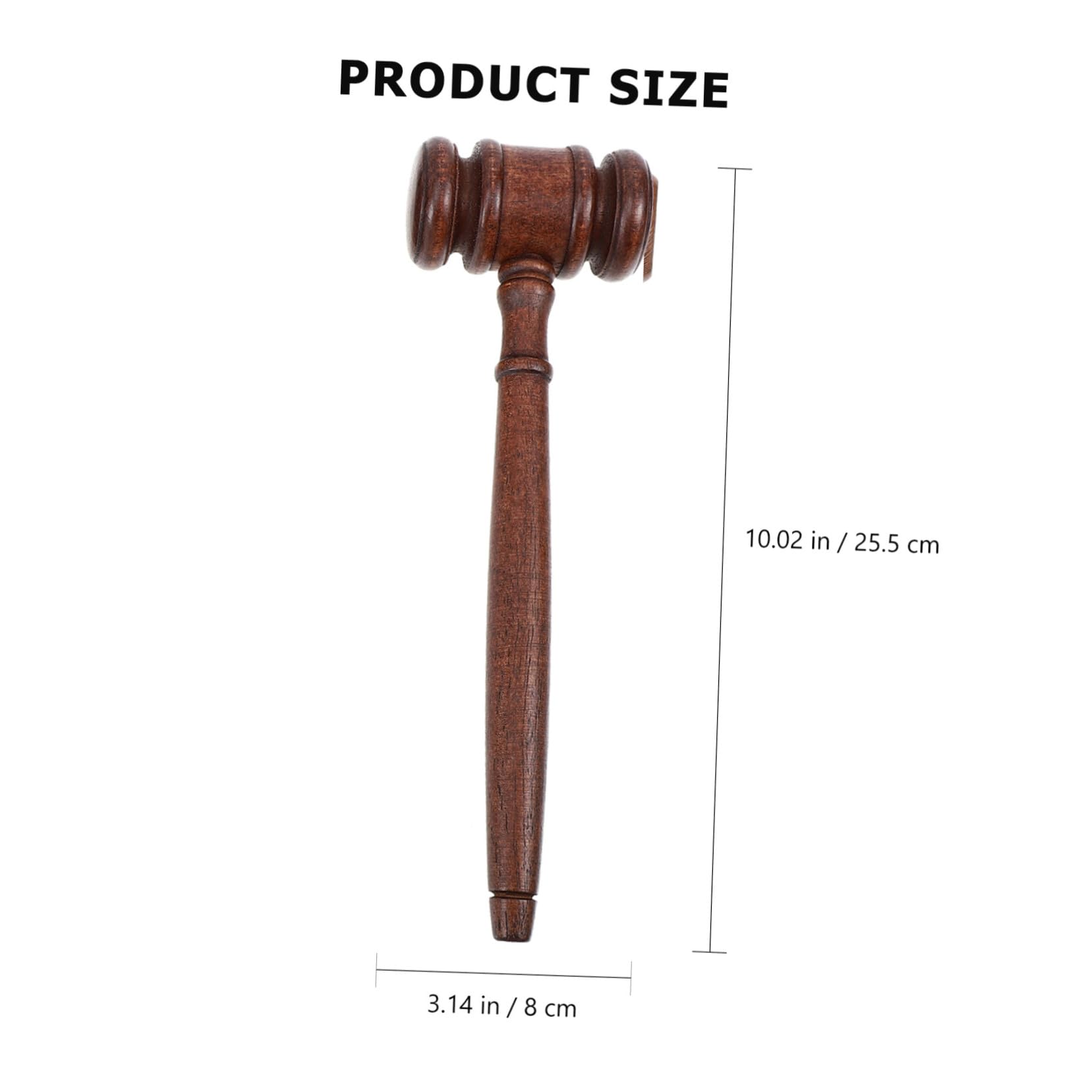 Martillo de Madera para Subasta y Juicio con Base Compacto y Duradero para Abogados Jueces y Subastadores Sonido Claro para Uso Audiencias y Eventos