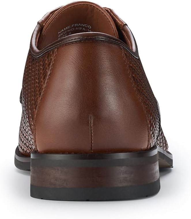 Ferro Aldo Men's Modern Cap-Toe Derby Collection | Statement Dress Shoes in Floral, Woven, & Classic Styles