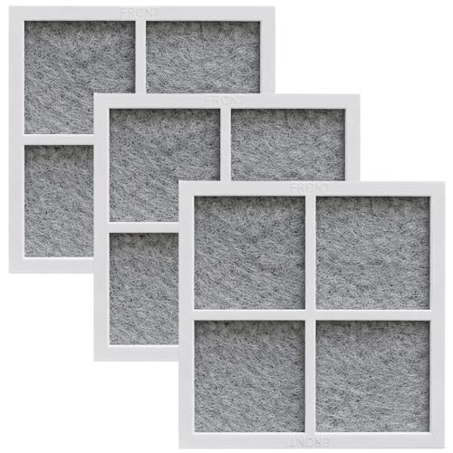 Ebksqs Filtro de Aire para Frigorífico LG, 3 Piezas Repuesto Compatible con LT120F, LT1000P, LMXS28626S, LFXS26973S - Glacier Fresh