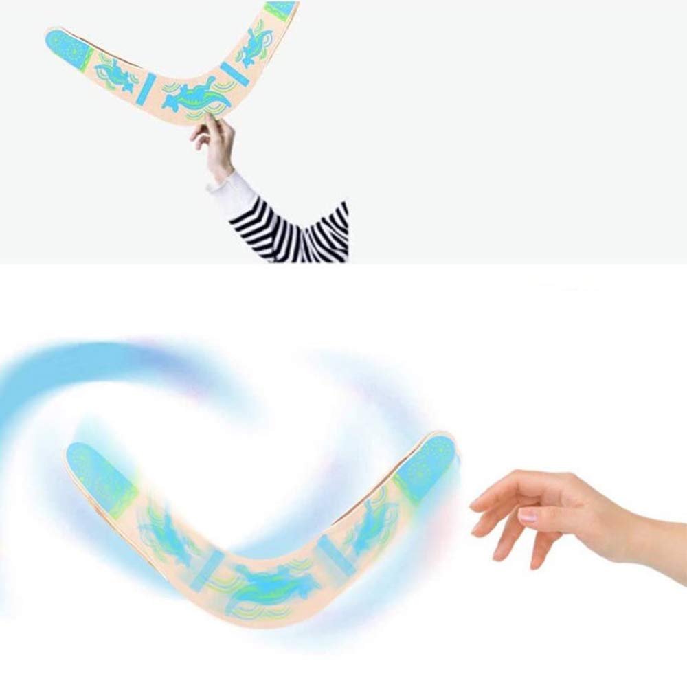 Boomerang Volante Flying Boomerang in Legno a Forma di V Giocattolo in Legno per Sport all'Aria Aperta Boomerang Volante per Bambini e Adulti Boomerang All'aperto Sport Regalo Giocattolo