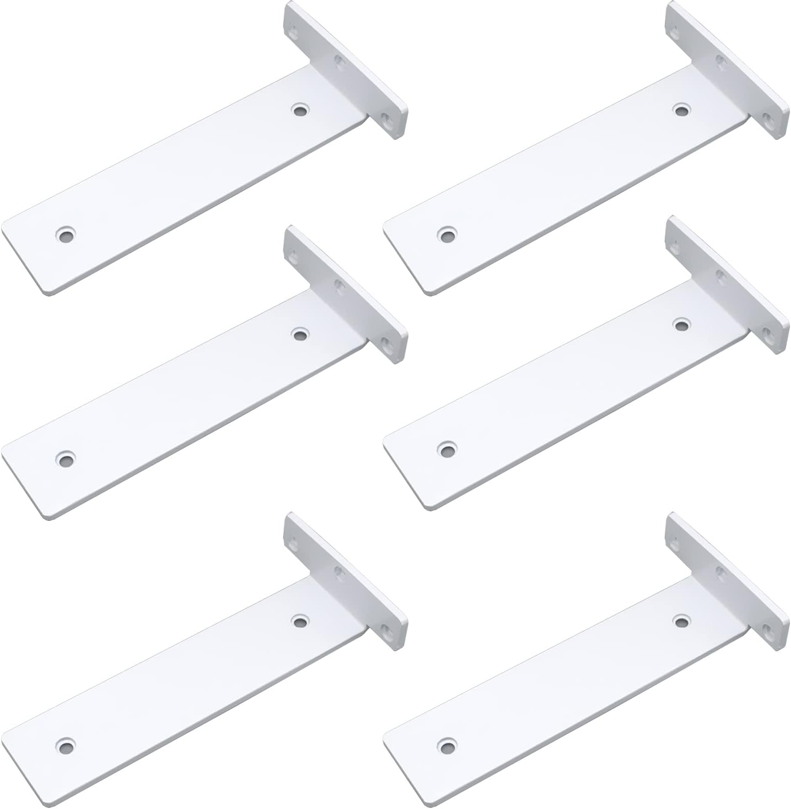 Shelf Brackets,Floating Shelve Bracket,Wall Mounted Shelving Supports,Widening And Thickening Integrated Molding,Bearing 350 Catties,Suitable For Bookshelves,Garden Shelf,Etc （2/4/6 Pcs）
