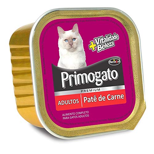 Ração Úmida HercoSul PrimoGato Patê Sabor Carne para Gatos Adultos - 150g