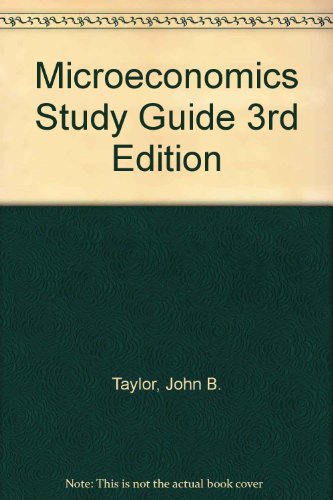 Microeconomics Study Guide 3rd Edition 0618056270 Book Cover