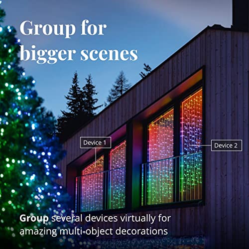 Twinkly Curtain – App-Controlled Led Christmas Lights With 210 Rgb+W (16 Million Colors + Warm White) Leds. 5 By 7 Feet. Clear Wire. Indoor And Outdoor Smart Lighting Decoration #TOP5