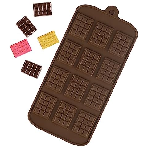 HXMJIED Mini Silicone Chocolate Bar Moulds Cover