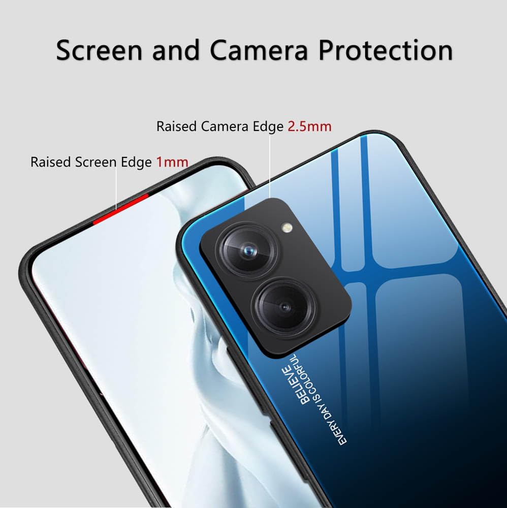 HAOYE Cover per Realme C33, Elegante Brillantini Modello