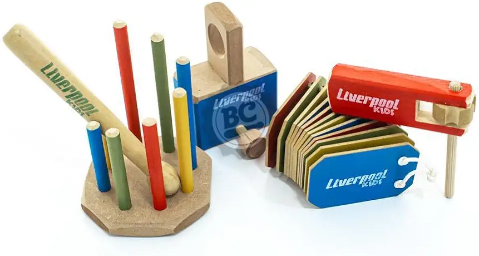 Kit de Percussão Infantil Liverpool Kids INF5 com 4 Instrumentos Musicalização Infantil 5519