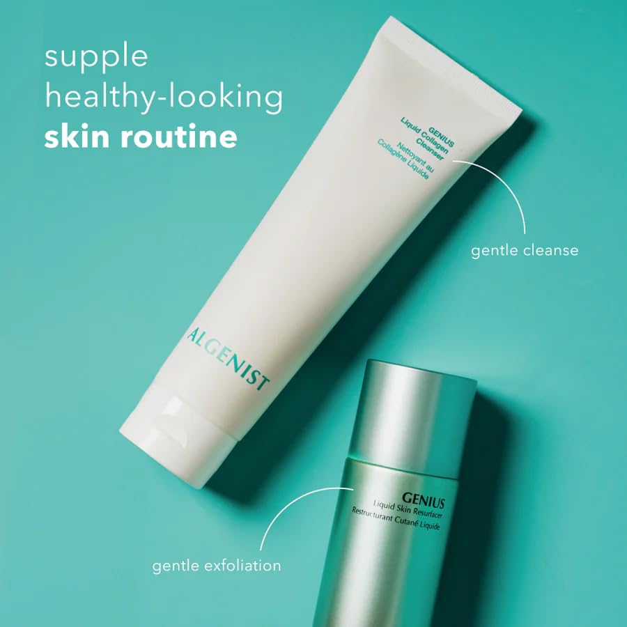 Algenist GENIUS Liquid Collagen Foaming Facial Cleanser - Hydrating Face Wash & Makeup Remover with Alguronic Acid and Microalgae Oil to Nourish & Restore Skin's Radiance (5 oz) - Image 6