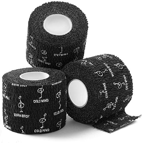 WARM BODY COLD MIND Premium Lifting Thumb Tape for Weightlifting, Powerlifting & Strength Deadlift Training - Hook Grip Tearable Elastic Cotton Sweat Proof and Breathable (Red 8 Rolls)