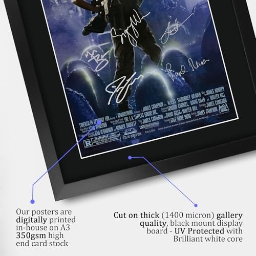 HWC Trading Alien 2 Gifts Printed Signed Autograph Presentation Display Montage for Movie Memorabilia Fans - A3 Framed - Image 4