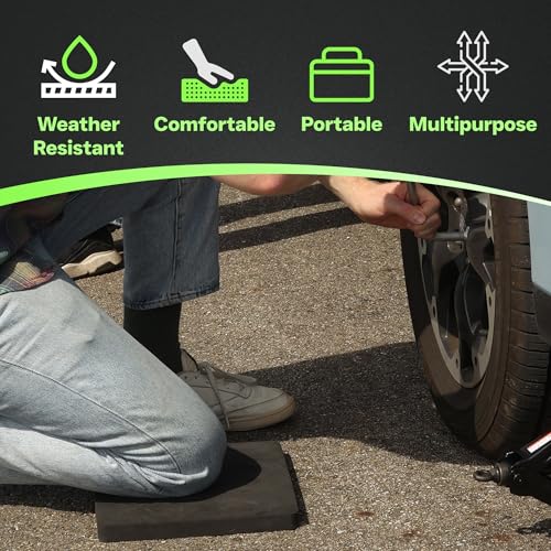 XCEL Weather Resistant Stadium Seat Cushions & Multi-Use Foam Kneelings Pads - Ideal for Bleacher Seats, Gardening, Yoga Knee Pads, Bath Kneeler, Work & More - 4-Pk, Gray (12” x 11” x 1”) - Thumbnail 2