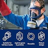 Dräger X-plore Rd40mm A2B2E2K2 Hg P3 R D Filter | Combination gas & particle filter mask cartridge with Rd 40mm (NA TO) for Full Face Respirator | Industrial application for Spray Painting, Chemical Work, Toxic Gas & Organic Vapours - Image 4