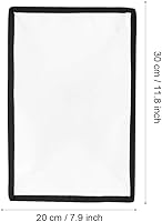 Vista 6 de 20x30cm Flash Light Softbox, Universal Speedlite Diffuser for Camera Foldable Speed Lights