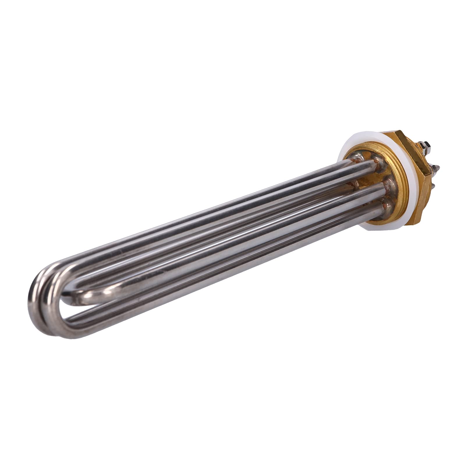 Electric Heating Rod, Submersible Water Heater Element Portable Insulation AC220/380V for Incubator for Steam Table for Greenhouse(3KW, 1.5"BSP)