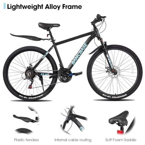 HILAND 26 27.5 Inch Mountain Bike, Mens and Womens Aluminum