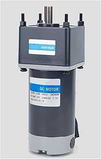 JEEFUSE 5D120GN-C DC 12 Volt Permanent Magnet Motor 24V DC Low Speed Motor Adjustable Speed Reversible (Size : 100 RMP, Color : 12v-120W)