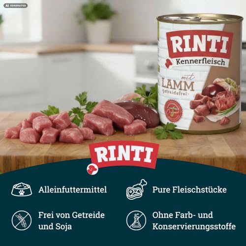 RINTI Kennerfleisch Lamm 12 x 800 g