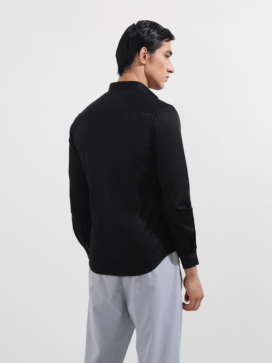 The Indian Garage Co Camicia da festa a maniche lunghe con colletto cutaway impreziosito slim fit da uomo