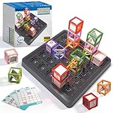 VkotaVkoty 2025 New Laser Maze Reasoning Game, STEM Toys for Ages 8-13 with 60+ Challenges Puzzle Game, Board Games for 8-13 Years Old Children Gift, Learning Education Toys for Space & Logic - 37 Pcs