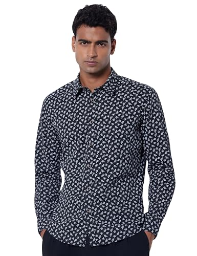 Image of Pepe Jeans Men's Casual Shirt | Trendy Printed Shirt for Men| Regular Fit | Full Sleeve | Available in Plus Size, Cotton