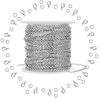 Silver Stainless Steel Cable Chain WXJ13 Brand 11m 36FT Jewelry Making Chains