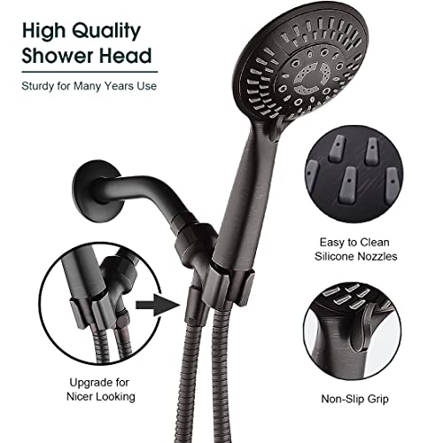 Ducha de mano con 9 funciones y brazo extensor de 5 pulg. miniatura 6