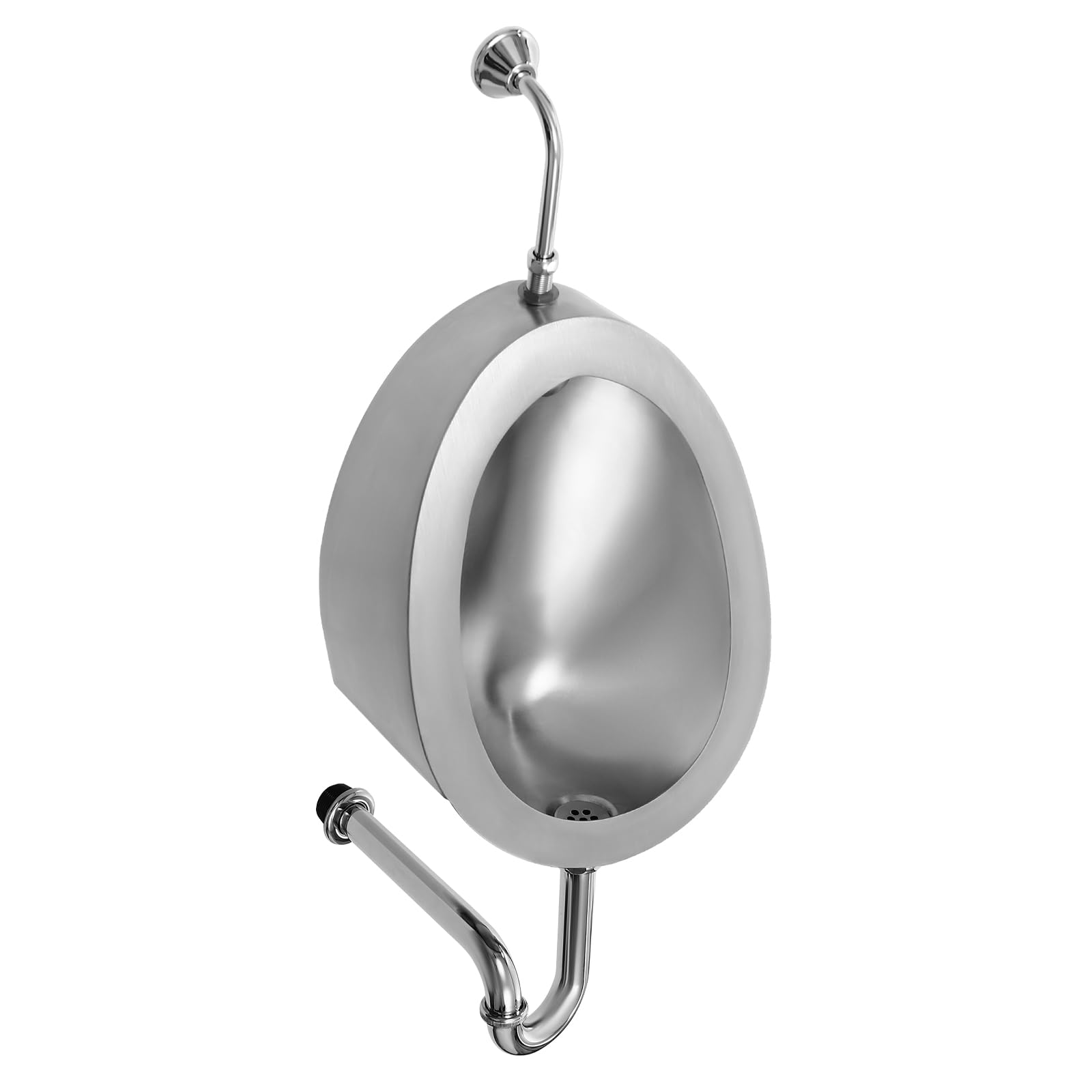 304 Stainless Steel Urinal for Men, Wall Mounted Automatic Sensor Urinal, Touchless Urinal Flushing Set for Bars, Bathrooms, and Hotels.