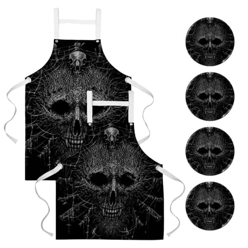 Tablier de cuisine lot de 2 anti-taches pour le nettoyage de la maison et bar
