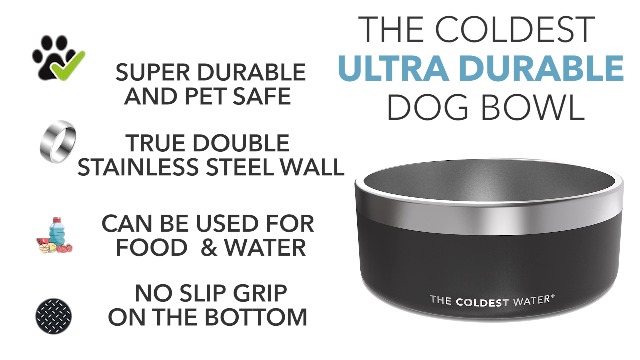 Coldest Dog Bowl - Stainless Steel Non Slip No Spill Proof Skid Metal Insulated Dog Bowls, Cats, Pet Food Water Dish… - Image 8