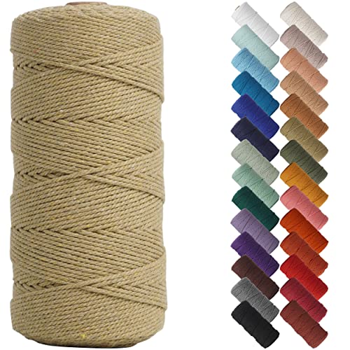 Cuerda de macramé resistente de 220 yardas para tejer ganchos de plantas sin roturas 2