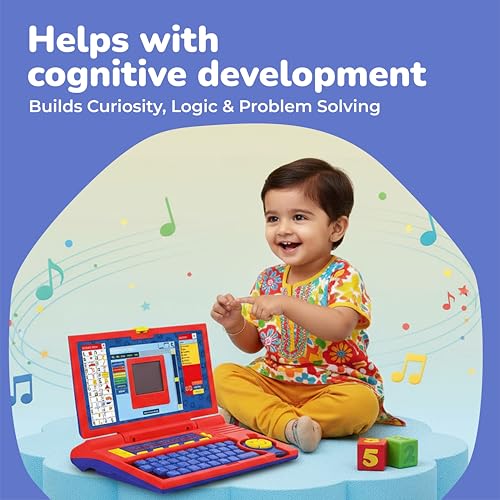 Image of Lifelong Spiderman Laptop for Kids 2-5 Yrs | 20-in-1 Learning Modes with Music | Educational Laptop with Alphabet, Words, Games, Numbers | AA Battery Operated Computer Toy with Mouse | Gift for Kids
