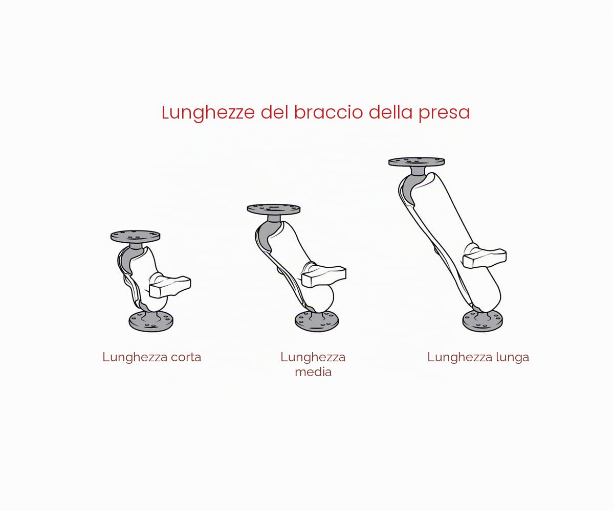 RAM MOUNTS RAM-HOL-TAB29U Tab-Tite - Supporto a molla per tablet da 8" con custodie