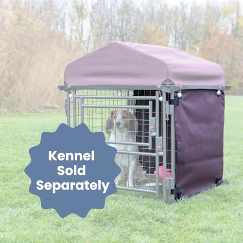 Trixie Dog Kennel Sunshade, All Weather Protection Side Panels S: 24 x 56.5 in – Shade Cloth Shields from Wind & Rain, Sun Shade Adds Privacy & Comfort – 1 x Dog Sun Shade by Trixie - Image 3