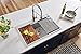 Ruvati 33 x 22 inch Workstation Drop-in Topmount Kitchen Sink 16 Gauge Stainless Steel Single Bowl - RVH8003