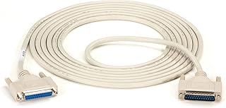Black Box Serial/Parallel Extension Cable - DB-25 (M) to DB-25 (F) - 15 ft - Molded, thumbscrews