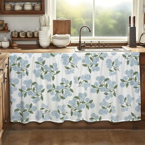 MUGINYU Cabinet Curtains 28" W x 51" L Sink Skirt