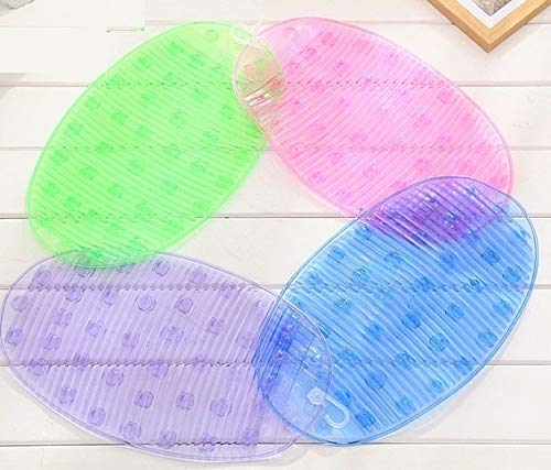 Cinidy Silicone Anti Slip Smart Wash Kitchen Basin Sink Protector Mat (Multicolor) Anti-Slip Bathmat Bubbles Deisgn
