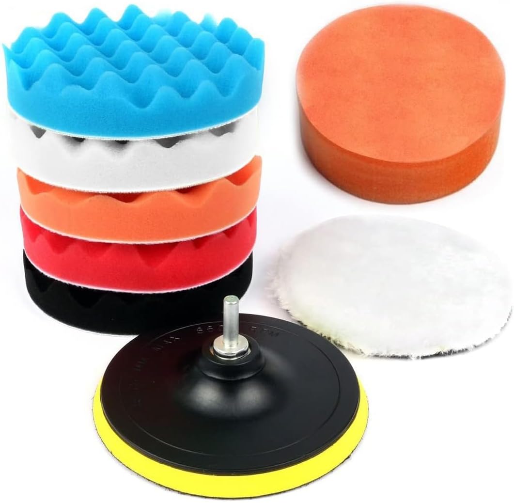 NBODY Sponge and Woolen Polishing Waxing Buffing Pads Kits and M14