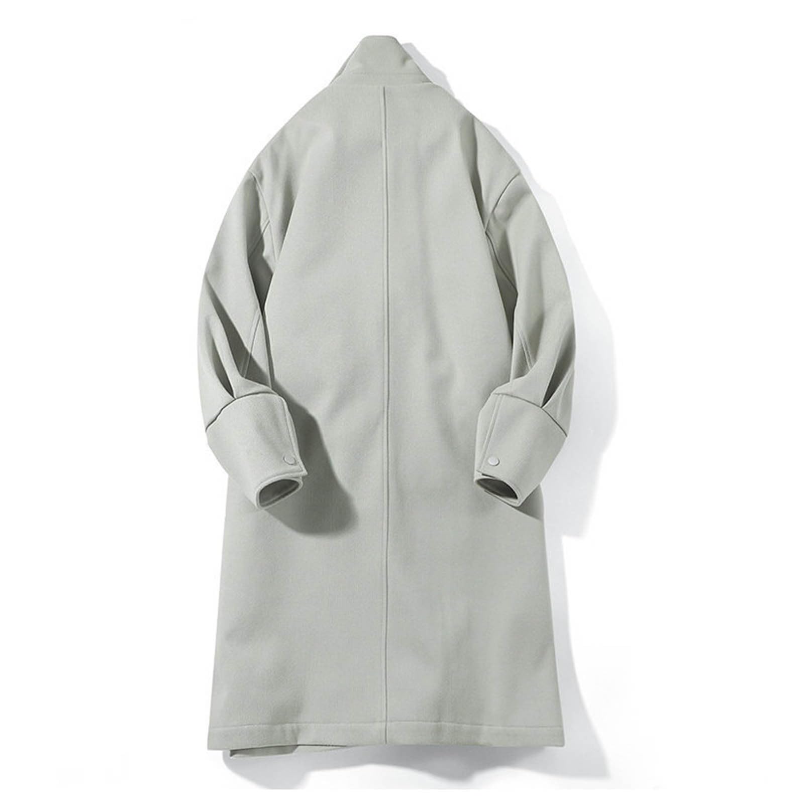 Genérico Gabardina Lana Hombre CláSico Chaqueta de Transición Abrigo de Dos Filas Estilo Británico Largo Abrigo de Invierno con Forro Desmontable para Actividades Al Aire Libre