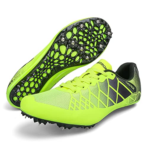 Mens Womens Boys Girls Spikes Athletics Racing Running Shoes Track and Field Sneaker …