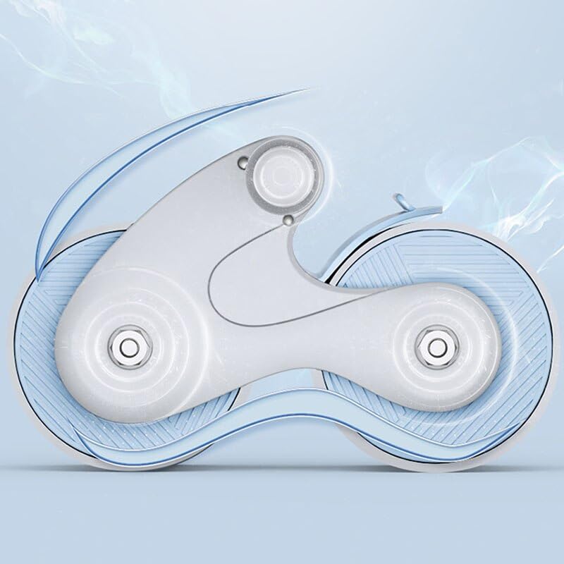 OIPL-Automatic-Rebound-Abdominal-Wheel-Ab-Slide-Ab-Roller-Fitness-with-Pad-for-Bodybuilding-Training-and-Exercise-2378-Color-Blue-Grey