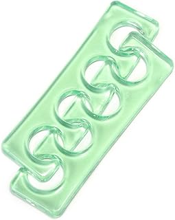 Toe Separators Flexible Soft Silicone Finger Toe Spacers for Nail Polish Pedicure Tools (Green)
