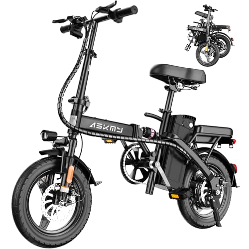 Askmy Folding Electric Bike for Adults and Teens...