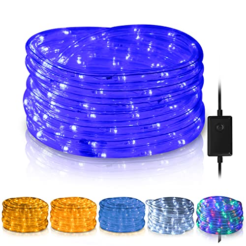 SWANEW Manguera LED Exterior, 30m Tubo LED Impermeable, Led Manguera de Luces, LED Luces de Tira con Enchufe, para Iluminación Jardín-Azul