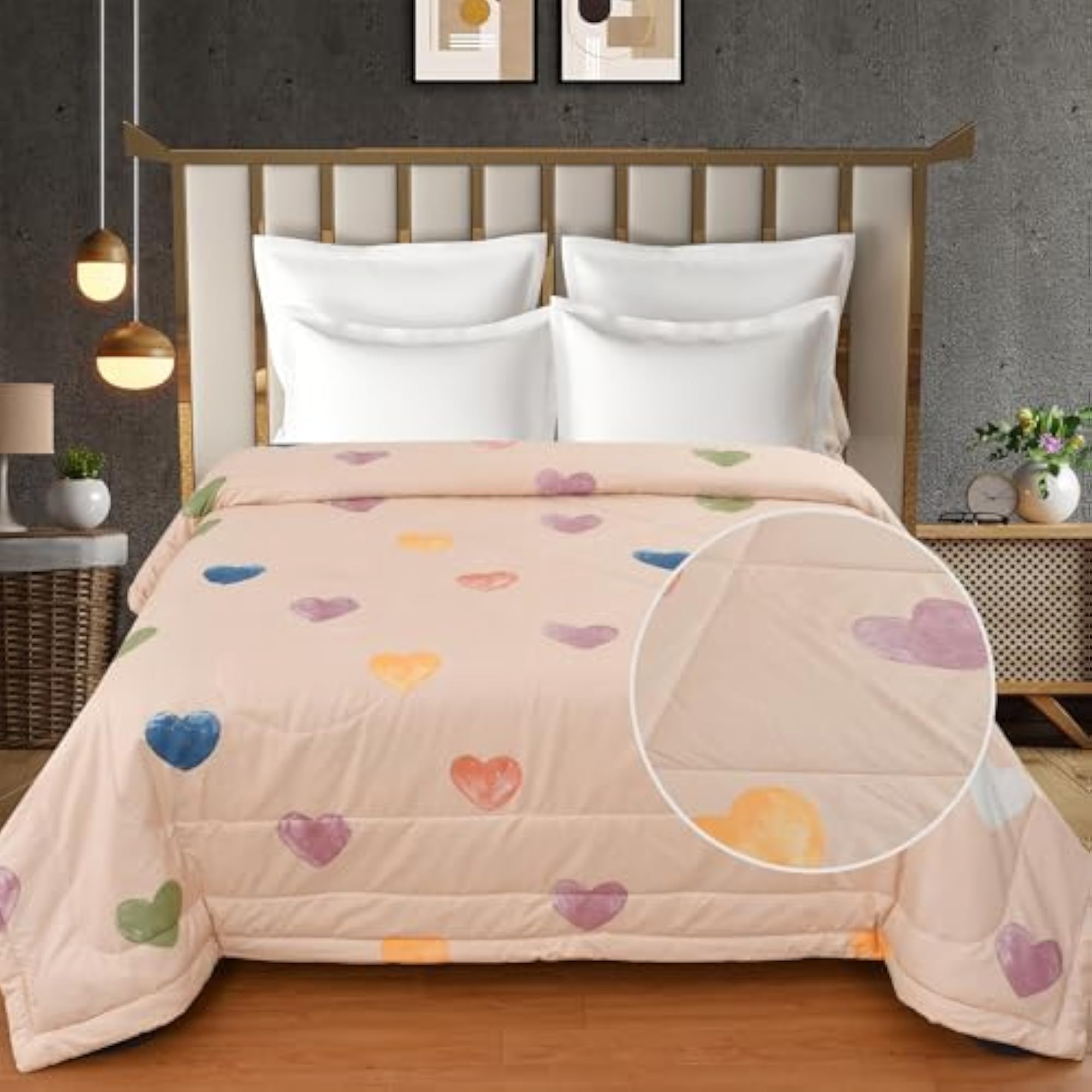 Microfiber All Seasons Collection Comforter, Washable & Hypoallergenic
