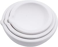 QoTang 3PCS Ceramic Quartz Crucibles Kit 100g/250g/500g - High-Temp Melting Dishes for Gold Silver Jewelry Casting Refining