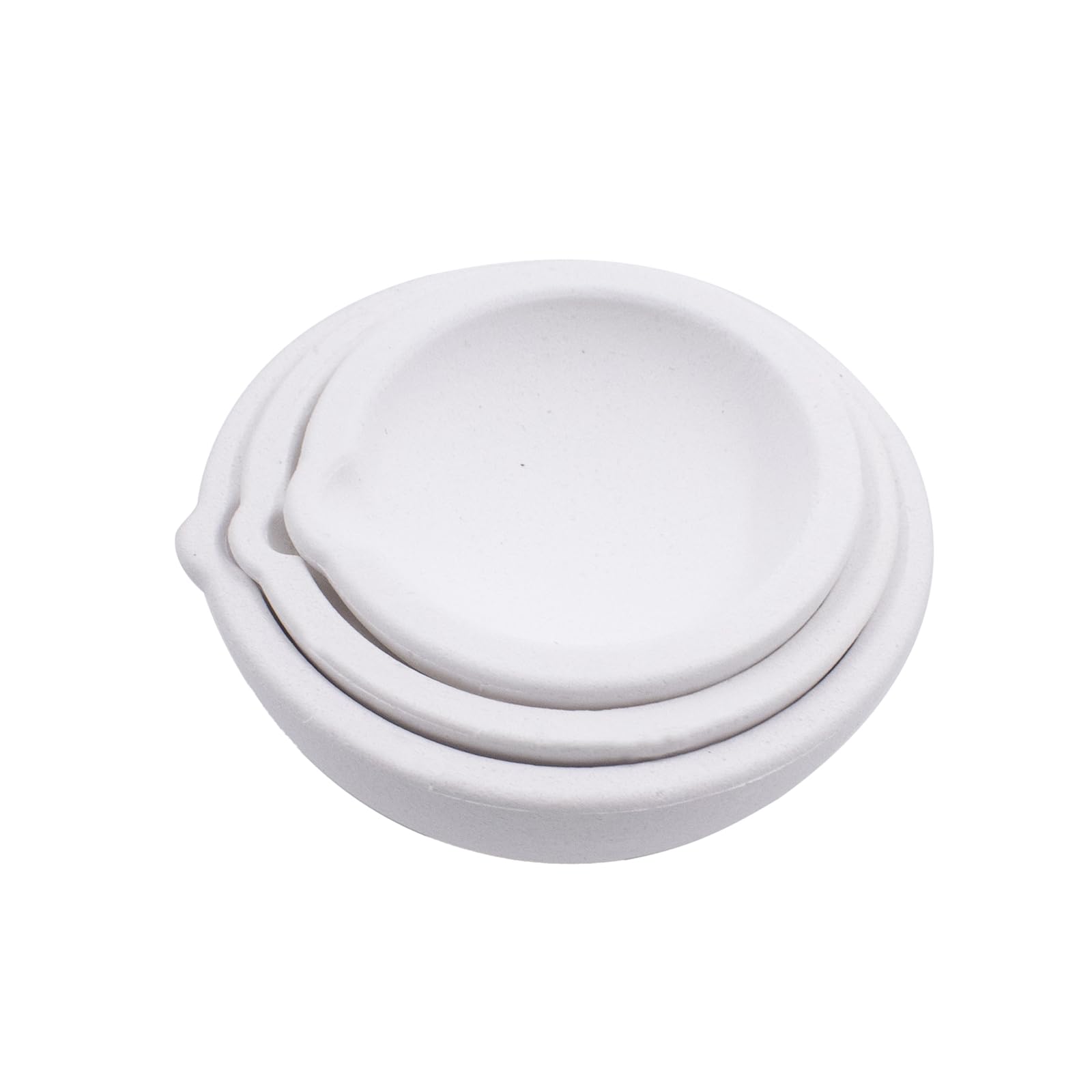 3 PCS Ceramic Quartz Crucibles for Melting Metal Kit, Crucibles Crucibles Melting Dishes, Ceramic Melting Casting Refining Jewelry Gold Silver Brass Alloy 100/250/500g