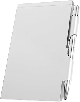 Notebook Holder with Pen, Detachable Mini Notepad Metal Pocket